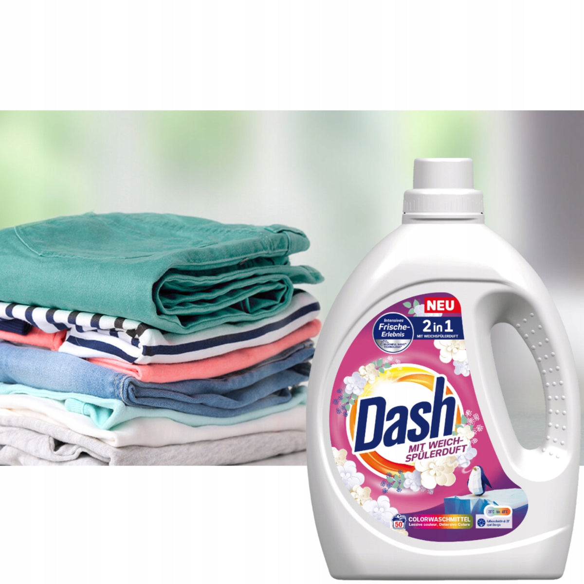 Colour washing liquid Dash 2,25 l Manufacturer code 4012400504022
