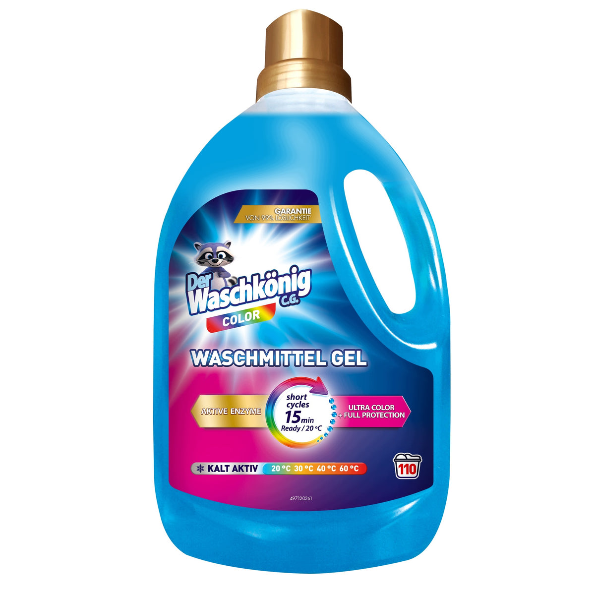 Colour washing liquid Der Waschkonig 3,305 l Short Cycle 15 min.