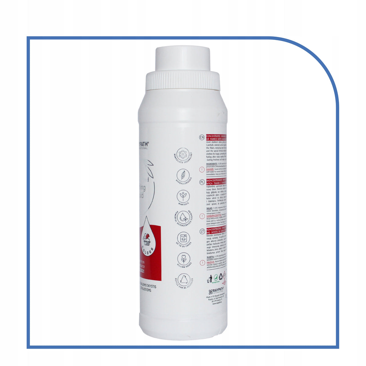 Colour washing liquid Raypath 0,5 l Packaging status original