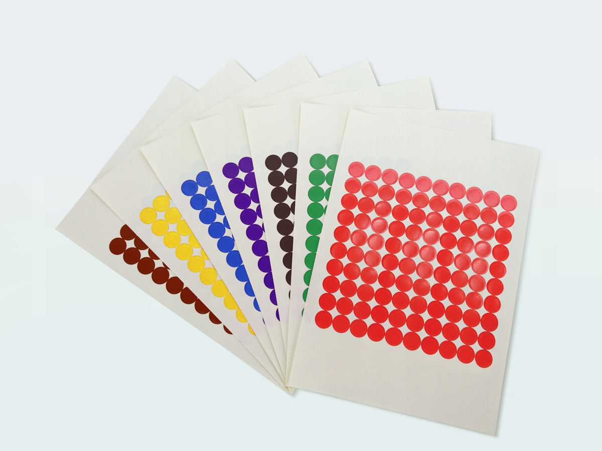 Colour wheels for marking Ø10mm fluoroyellow