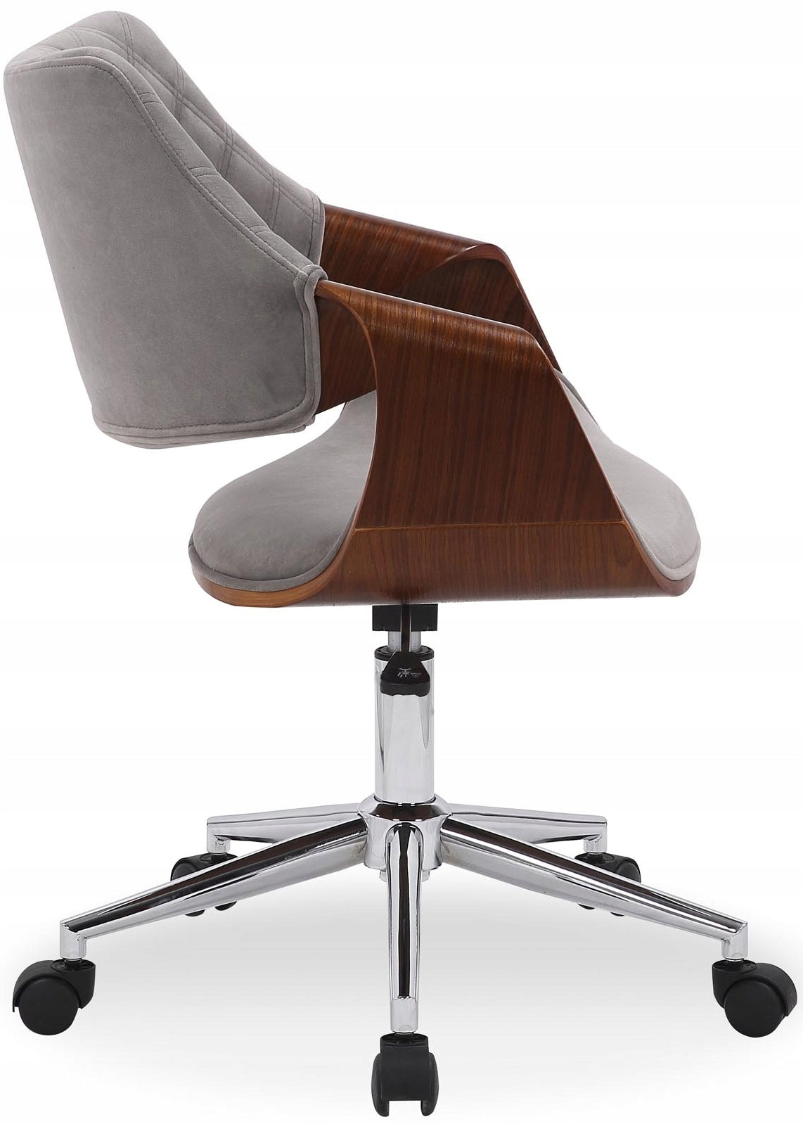 Colt Swivel Chair Ergonomic Office Grey Fabric Walnut Packaging status original