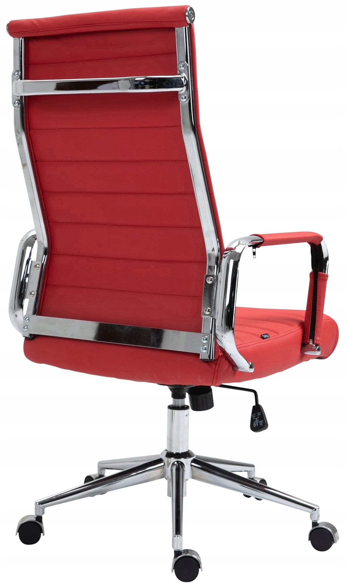 Columbus Office Chair, Genuine Leather, Red Brand Dekkor