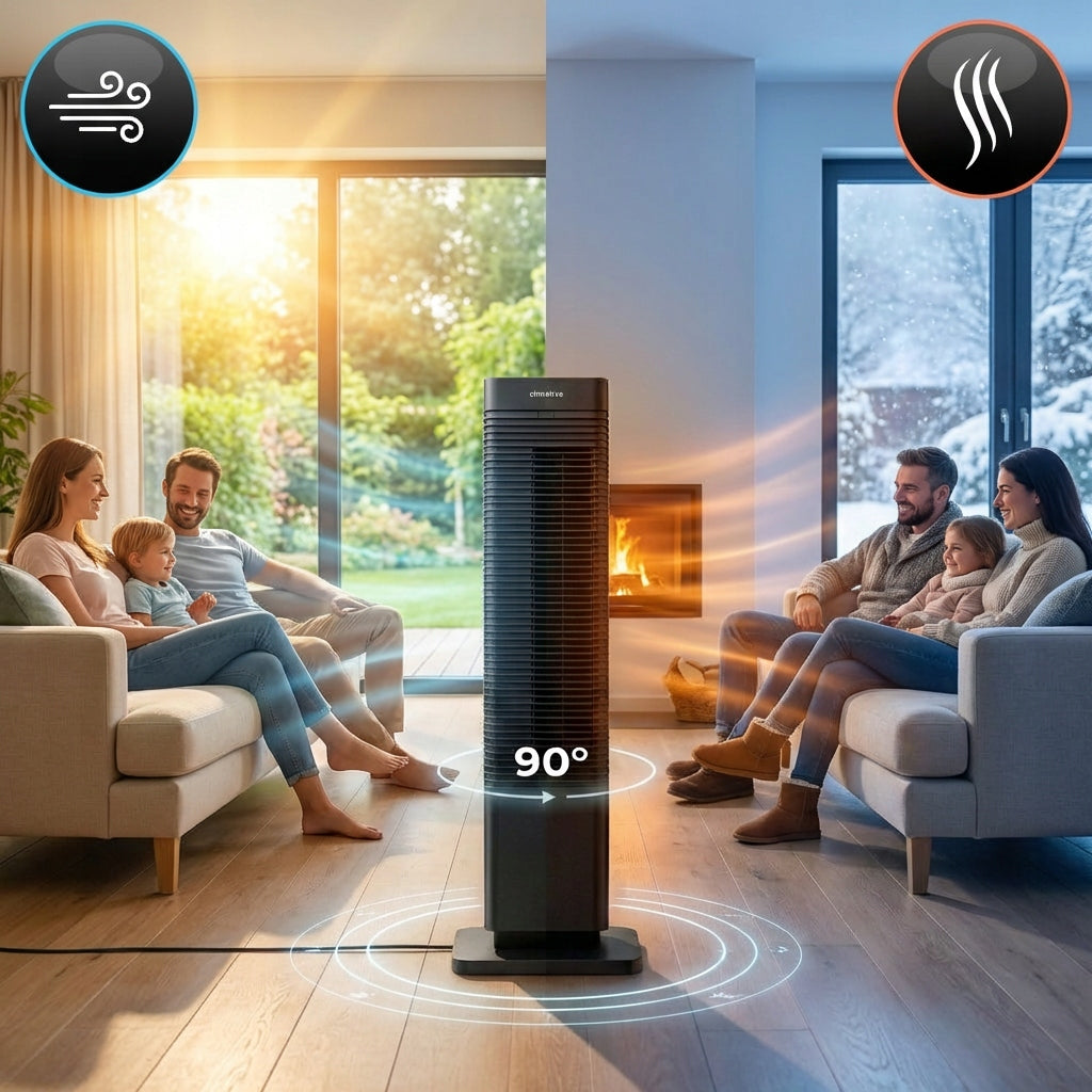 Column Fan Climative CoolHeat Standing COOLS+HEATS WiFi LED Packaging status original
