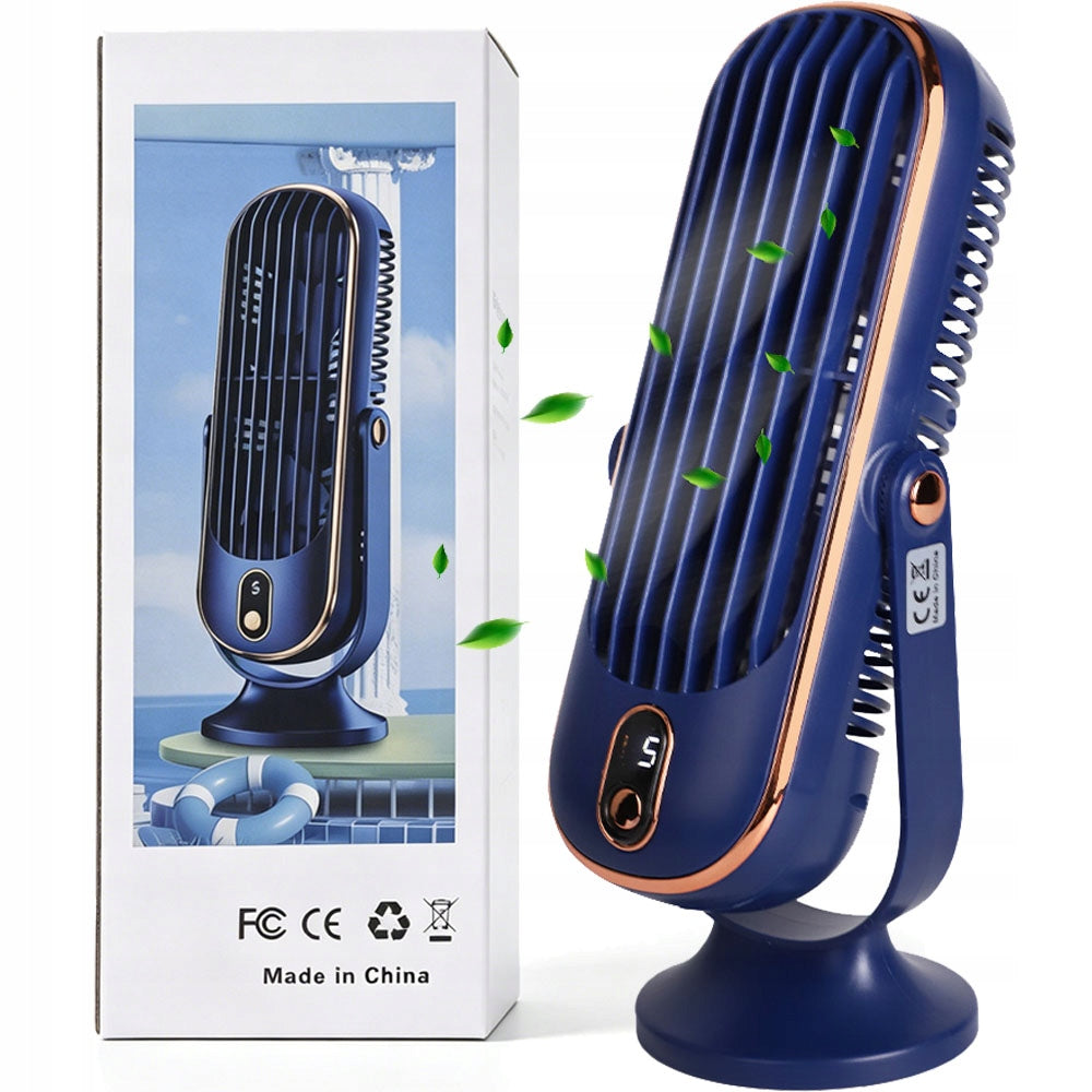 Column Fan Desk Tower Windmill Quiet 5 Speeds Blue