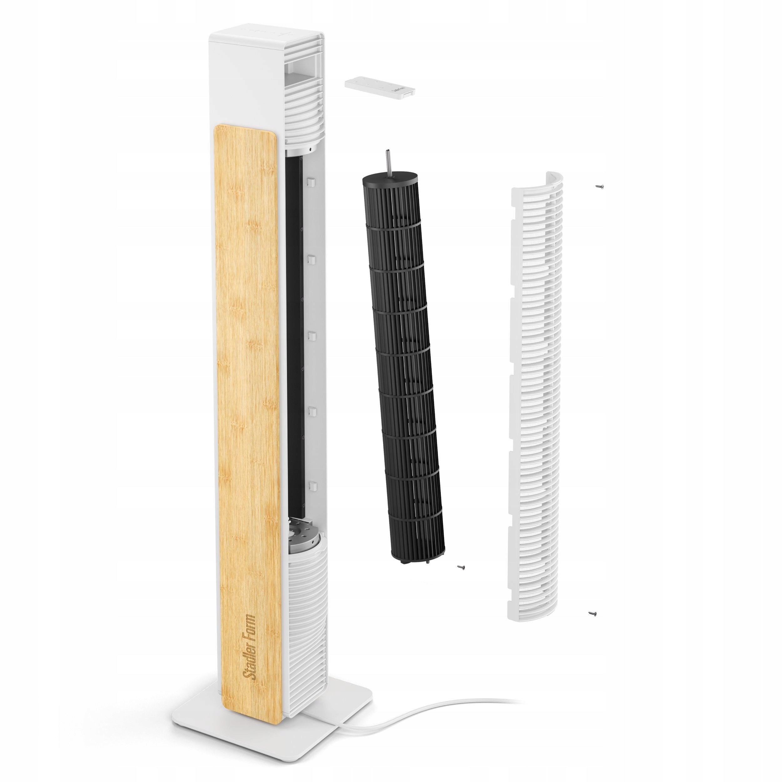 Column Fan Stadler Form Nick Bamboo Oscillating + Remote Control Fan type column