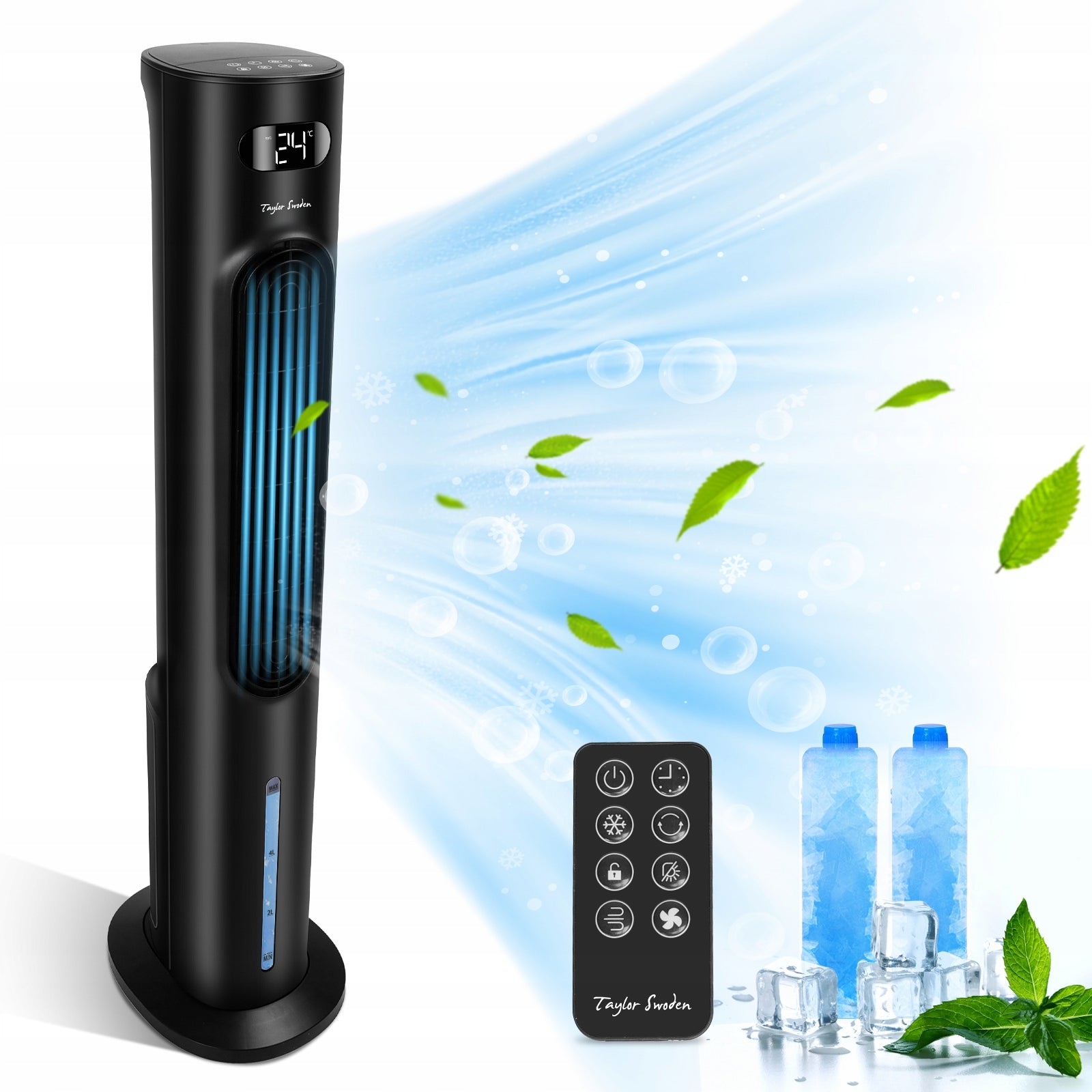 Column Fan Taylor Swoden Floor Standing Fan Black