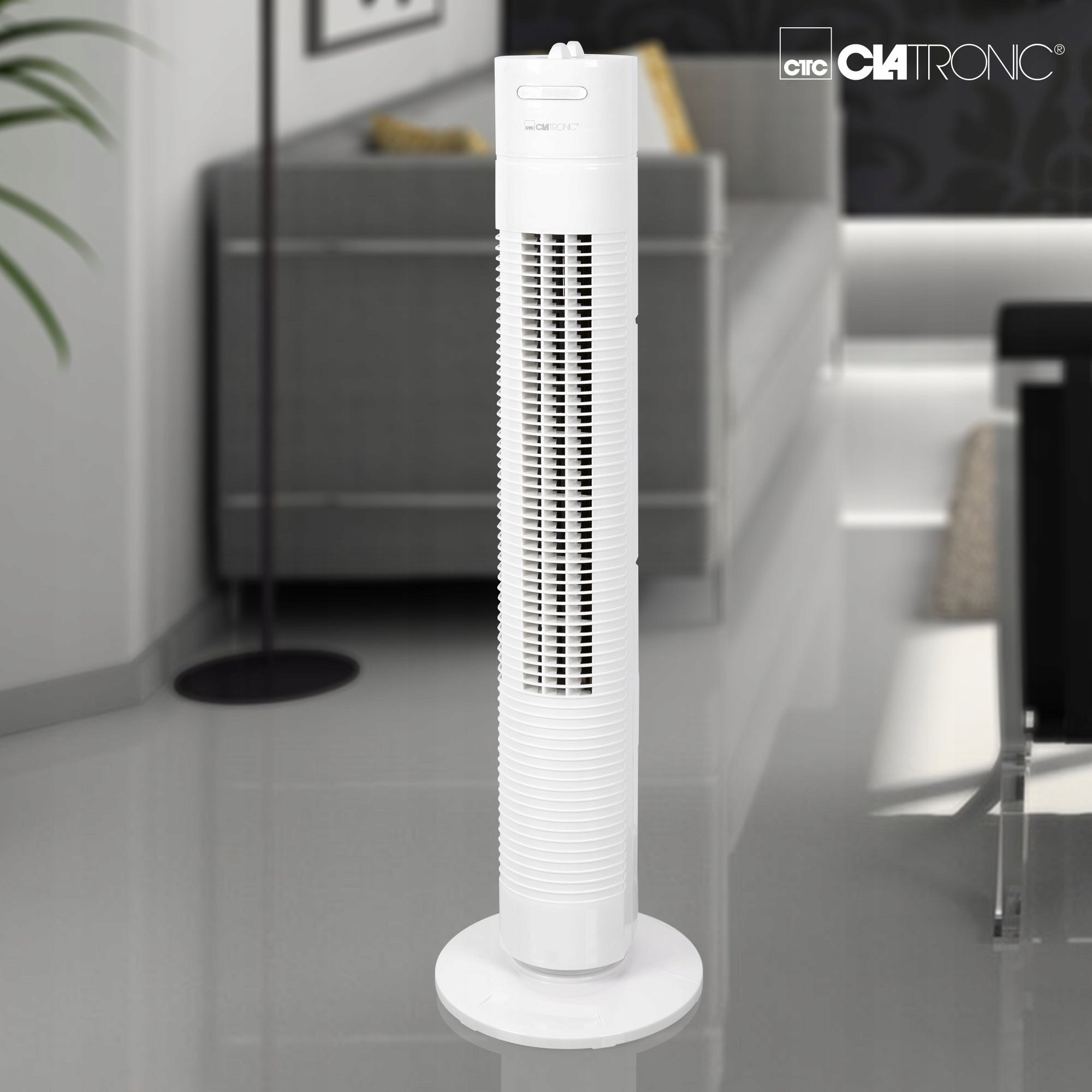 Column fan Clatronic TVL 3770 white 78 cm oscillation timer 120 min Functions oscillation