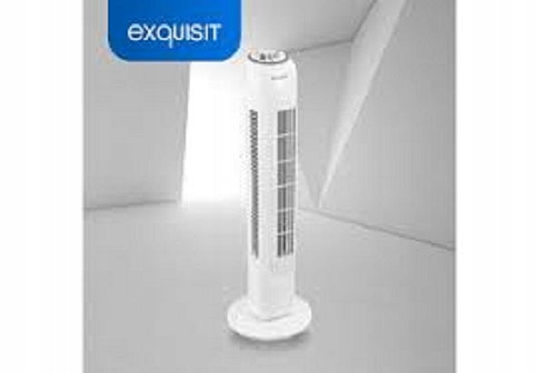 Column fan Exquisit column white oscillation TIMER 3 MODES POWERFUL Brand Exquisit