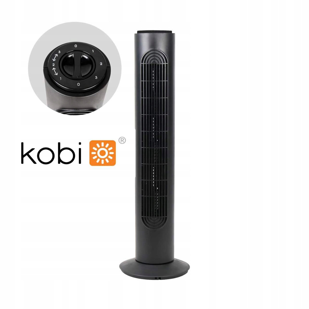 Column fan Kobi VENLO 45W black