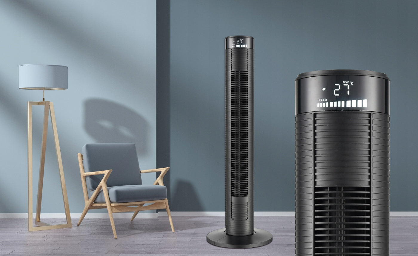 Column fan Verotech VF-910B black with remote control Air conditioning Model VF-910B