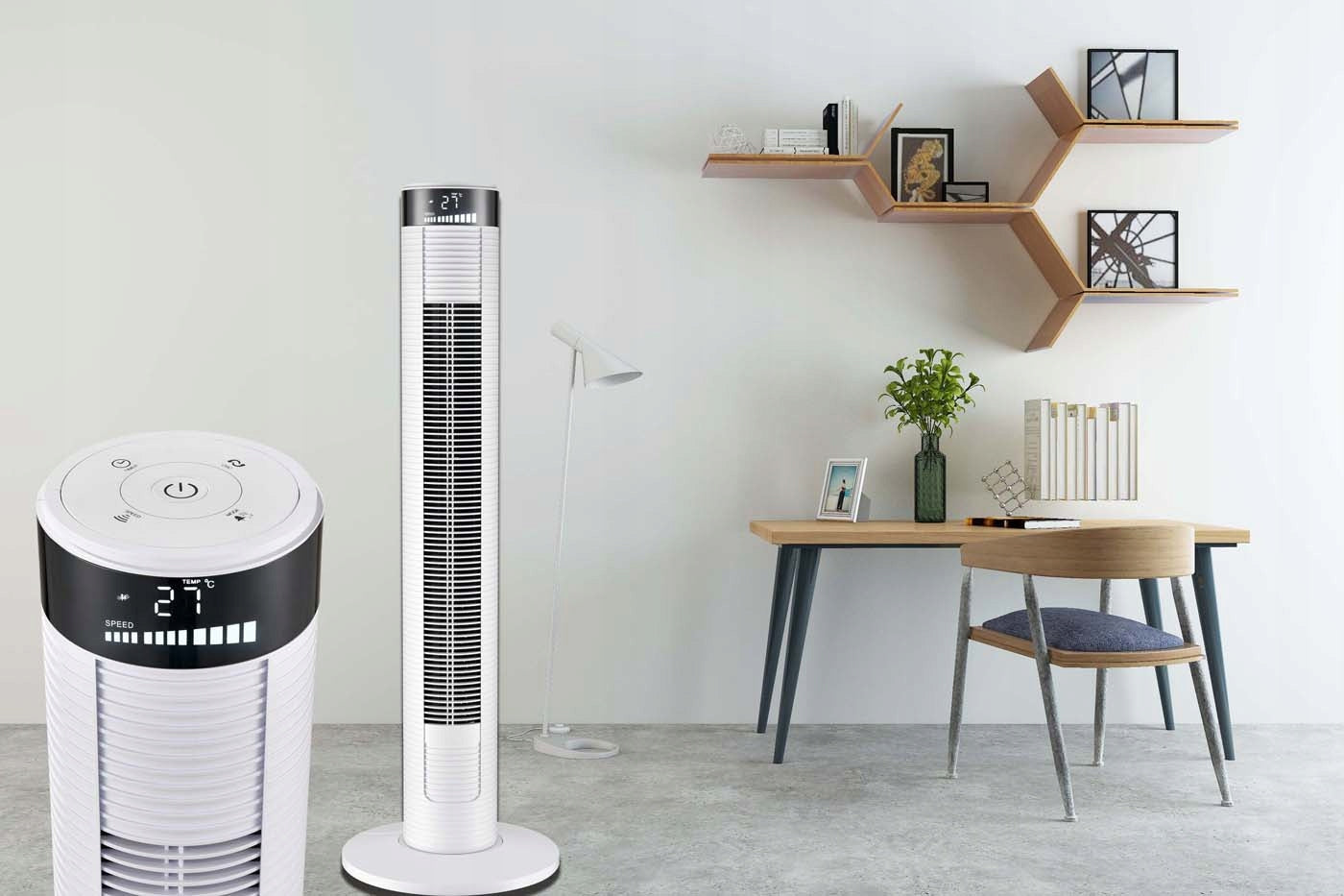 Column fan Verotech VF-910W white with remote control Air conditioner Brand Verotech