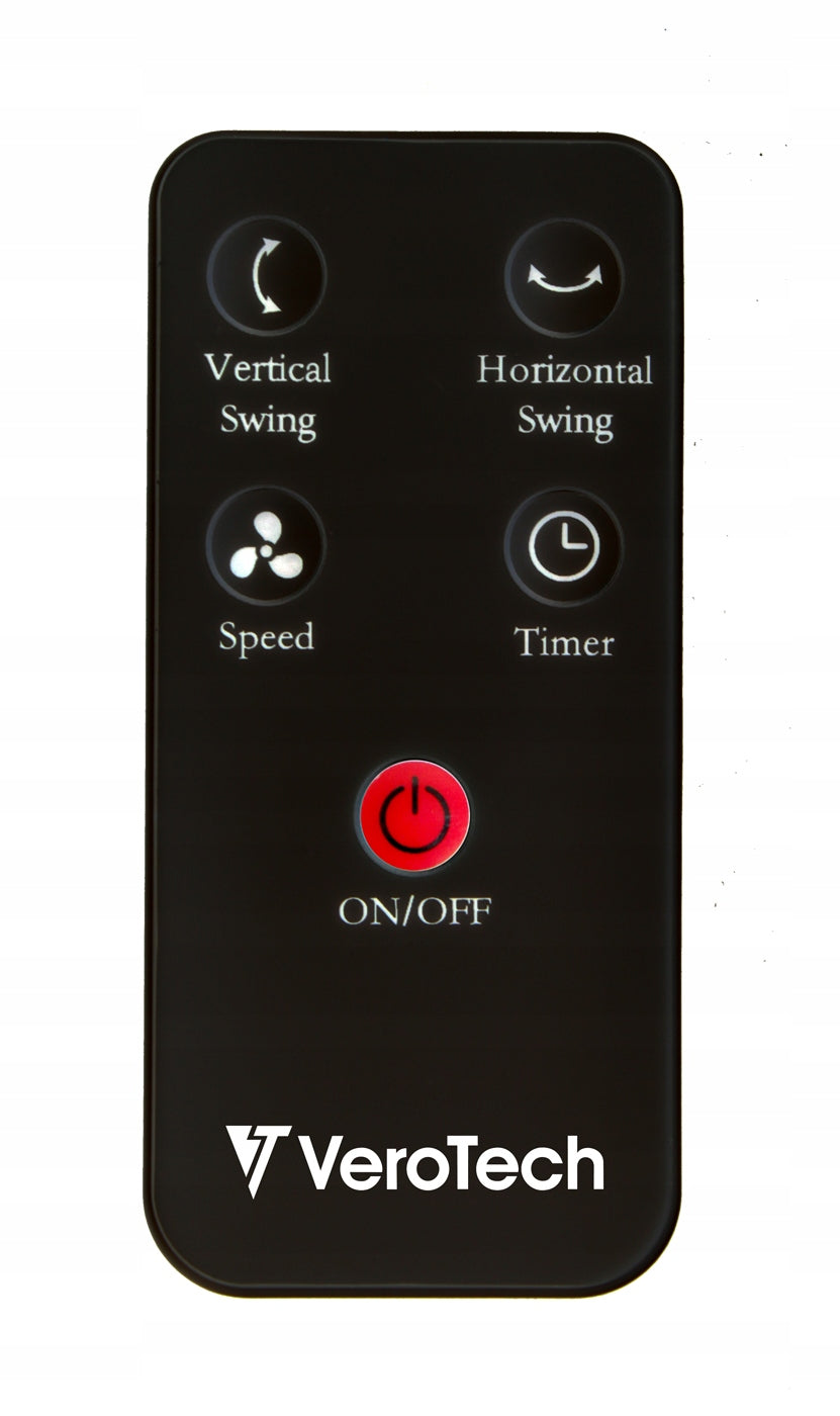 Column floor fan Verotech VF-720 black remote control oscillation 3D Dominant color black