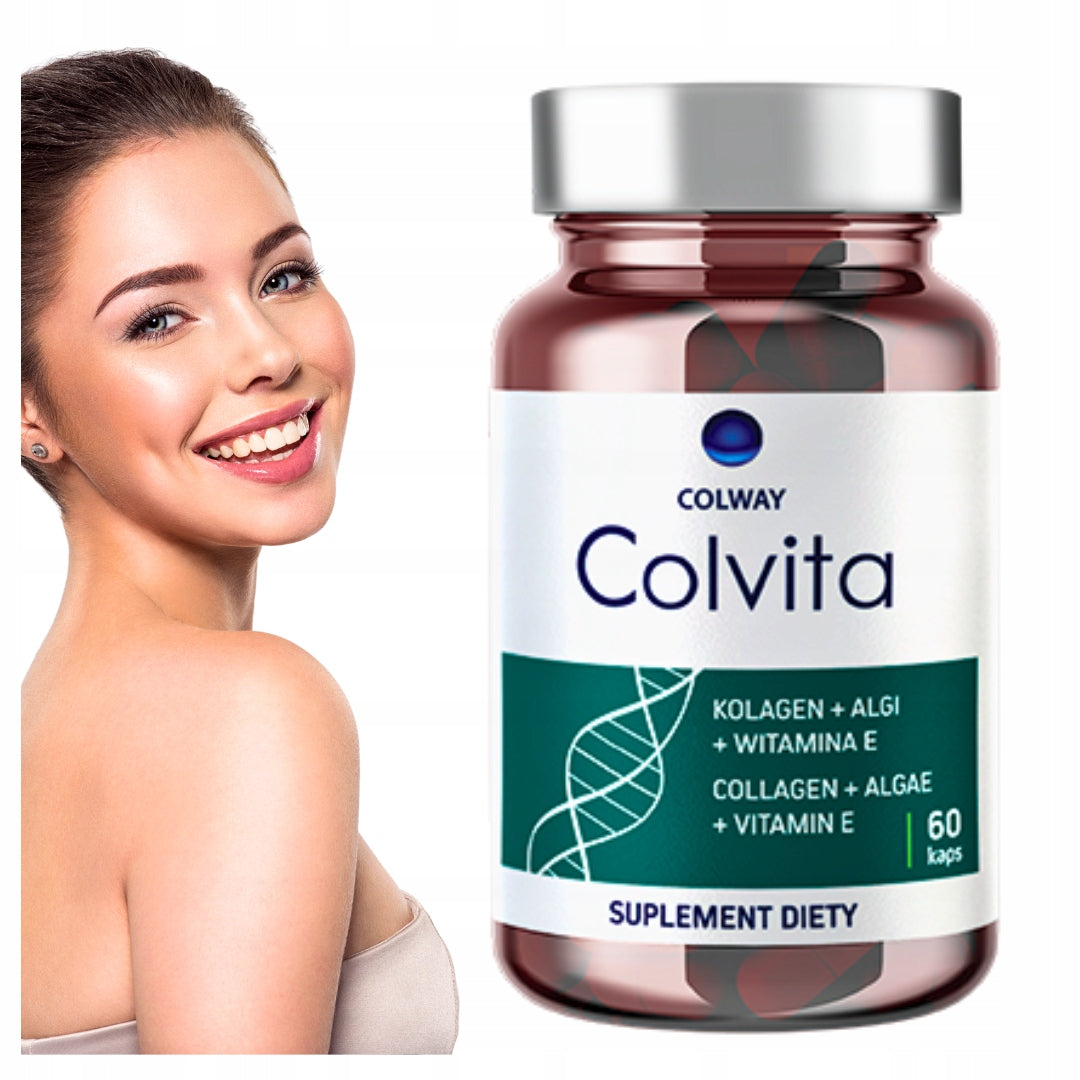 Colvita Colway 60Kaps Collagen Algae Wit E For Joints Skin Hair Nails