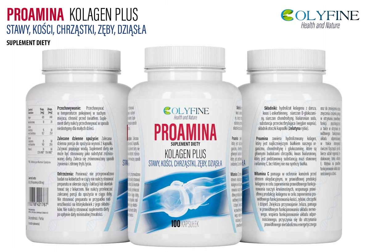 Colyfine Proamine Collagen Plus for joints and Skin 100 capsules Medical device no