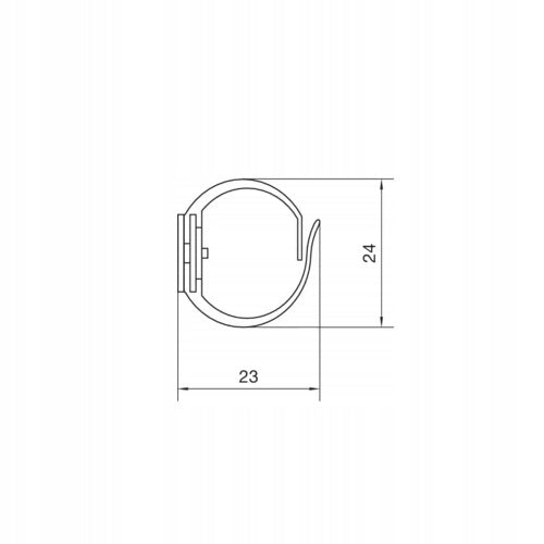 Comb channel FLEXIBLE SELF-ADHESIVE 21x23 Hager TEHALIT.VK 20 L2222 Packaging status original