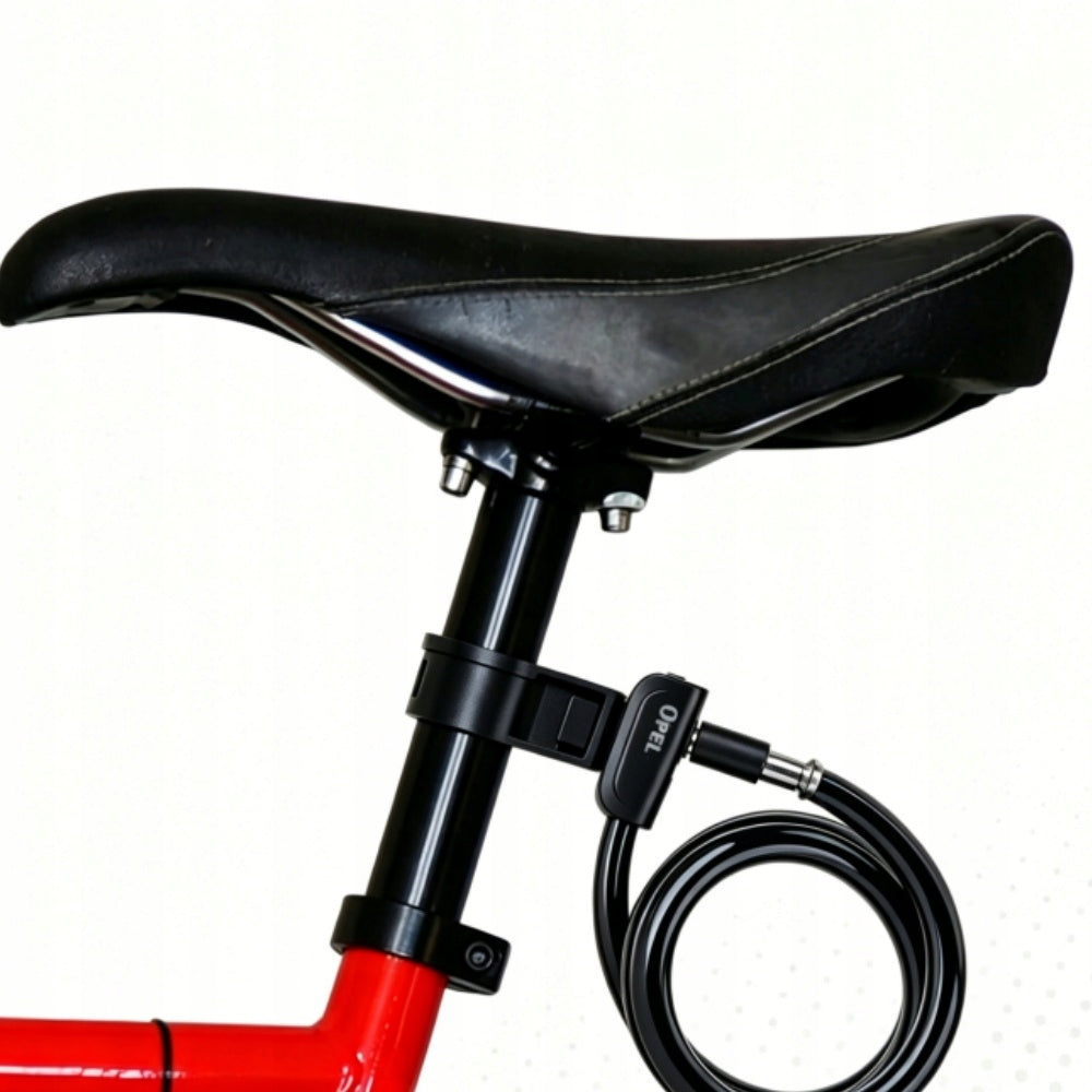 Combination bicycle lock anti-theft durable safety bike lock in black Model JTS-K