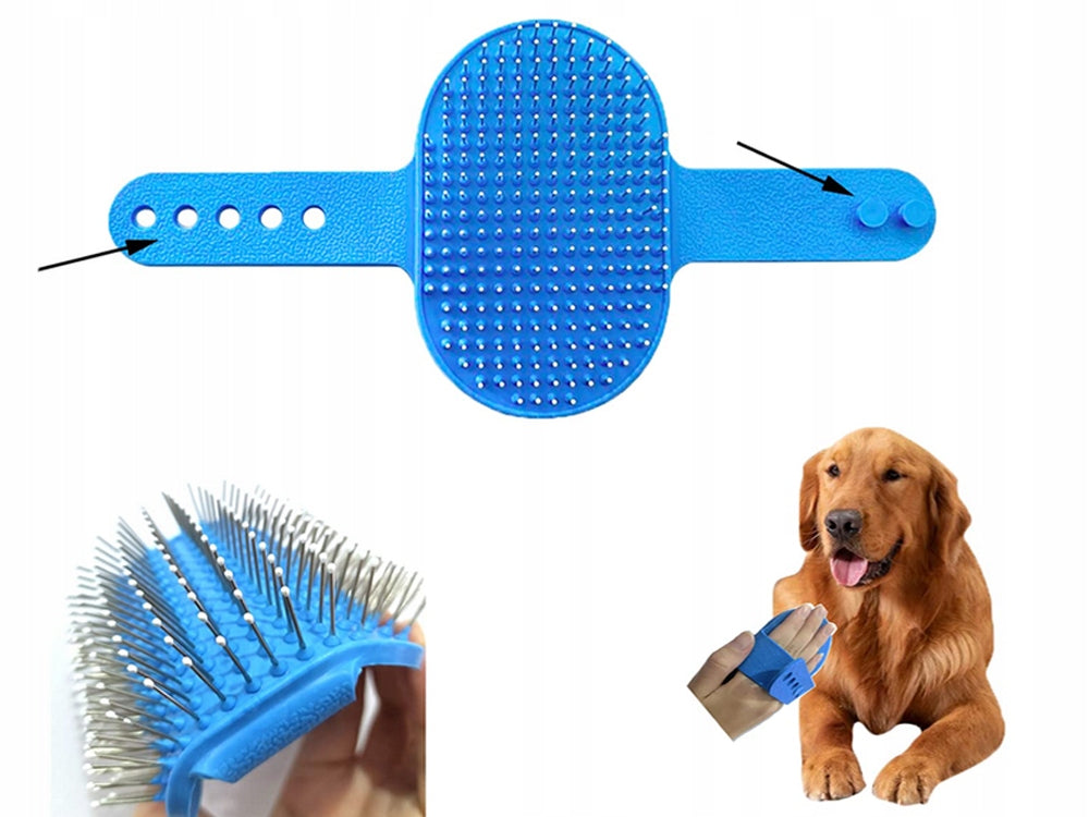 Combing Hair Brush for Cat Dog Soft Massager CARDED Comb Manufacturer code 19340_N