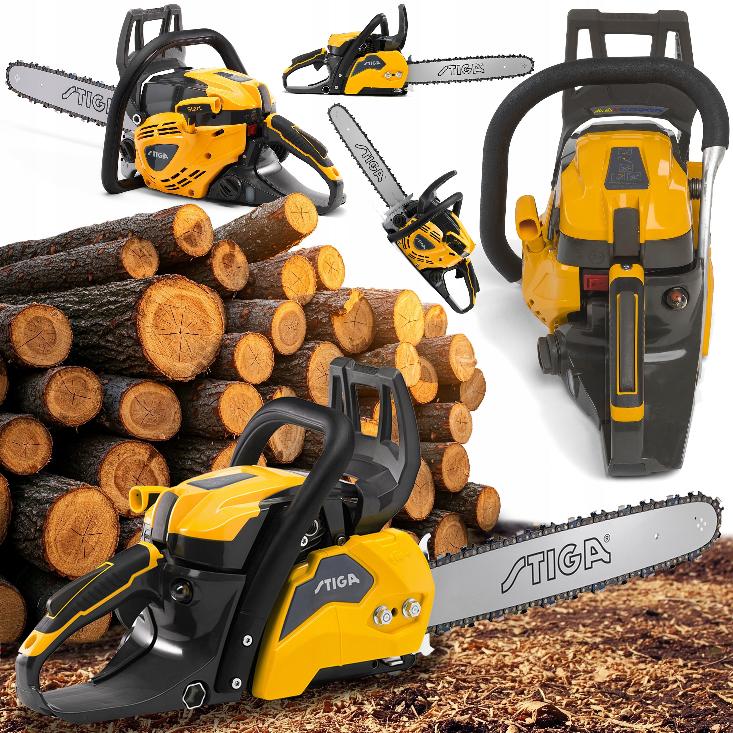 Combustion Saw 2,58 HP 42,4 CM3 STIGA CS 545 16" 40 CM AVS Karter Magnesium