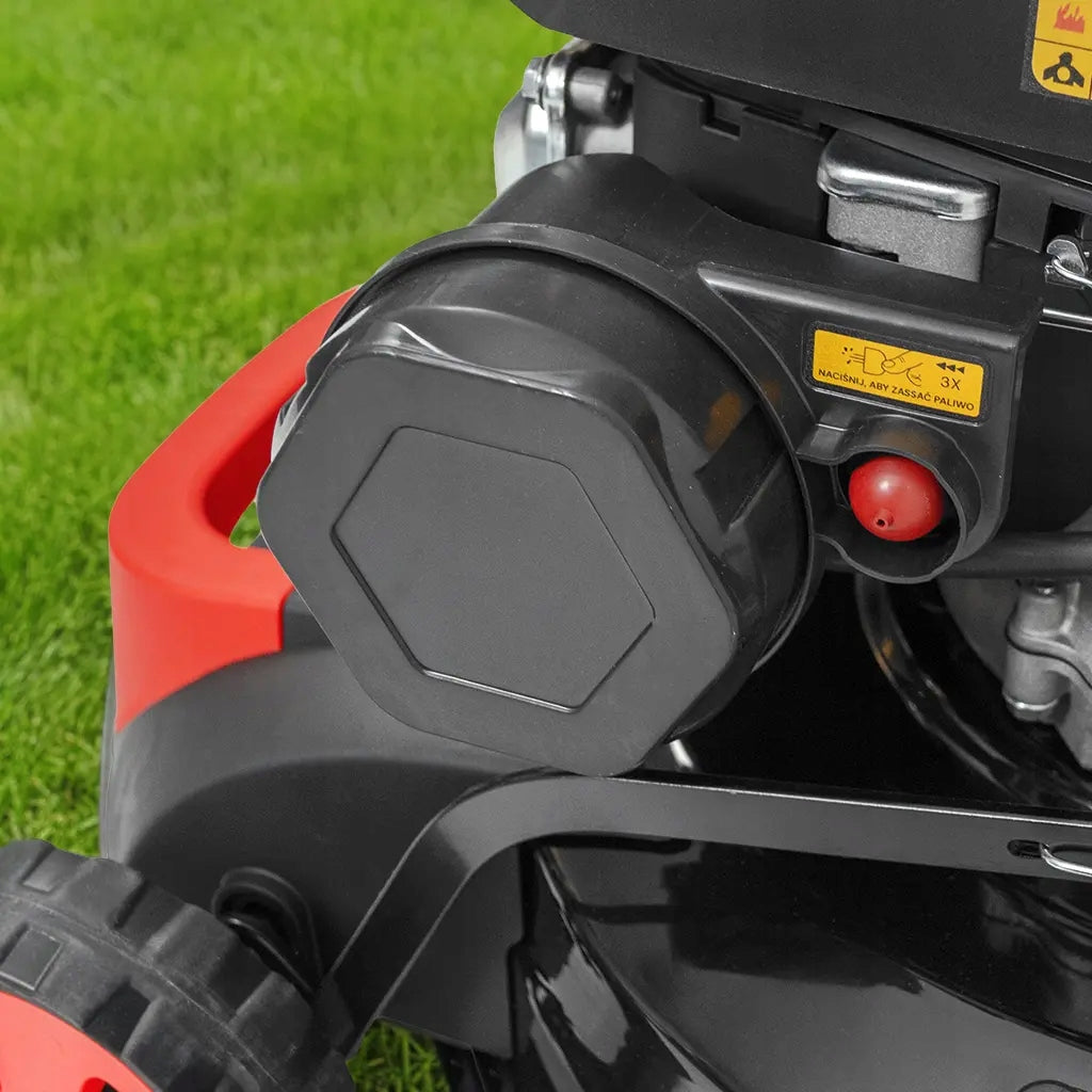 Combustion mower with Drive 149CC 41cm Mulching Adjustment WERKBERG 50L Engine displacement 149 cm³