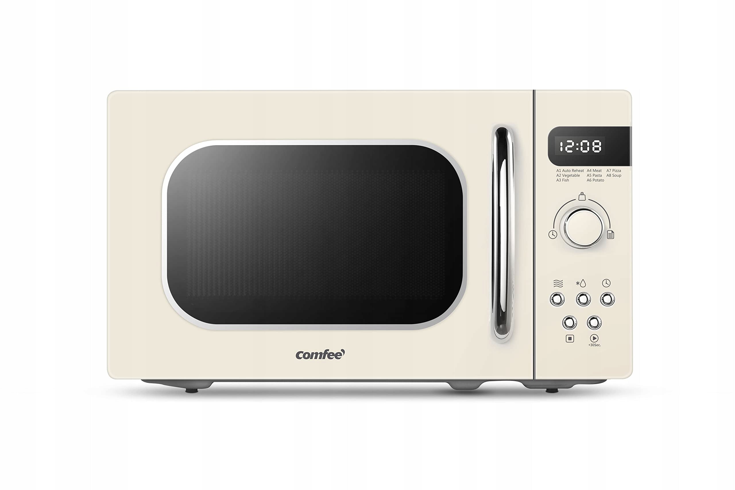 Comfee Cmsro 20DI Cr retro microwave oven 20L 800W cream