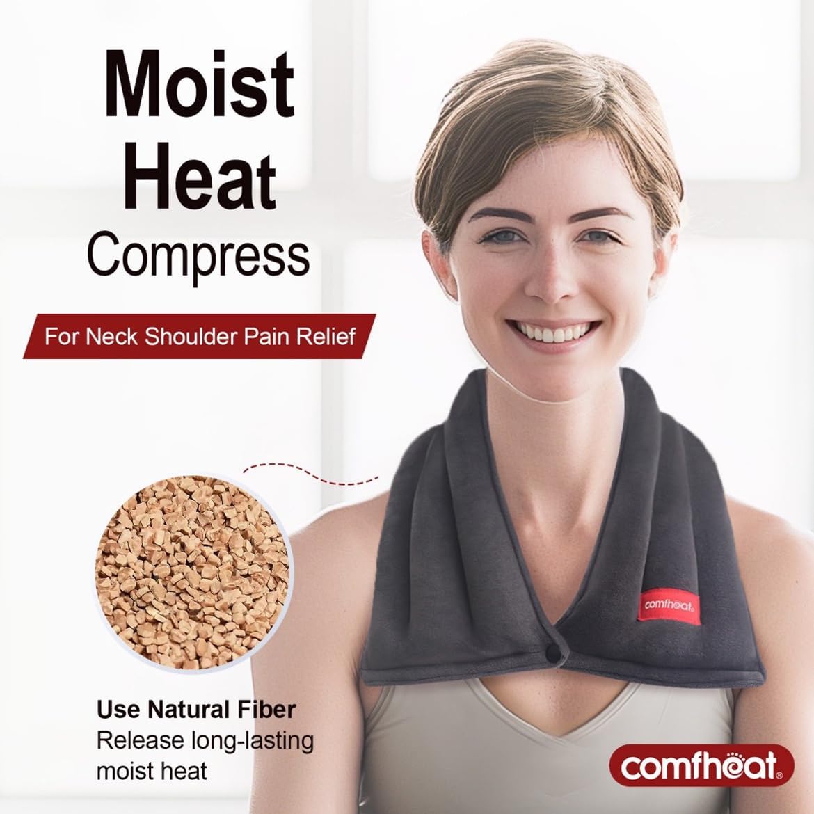 Comfheat Heated Neck Wrap – Warm/Cold, Lavender, 25×14,5 cm Medical device no