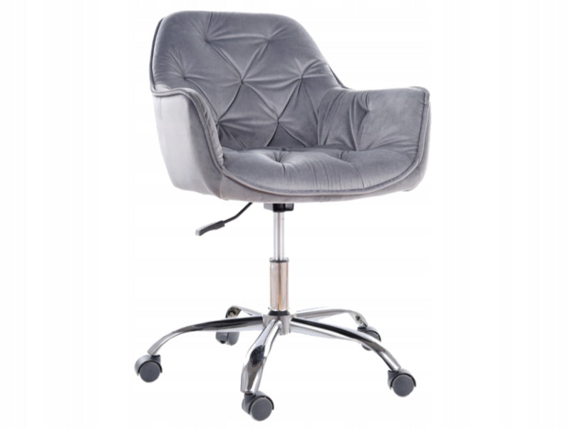 Comfort swivel chair Q-190 VELVET grey velvet Manufacturer code OBRQ190VSZ