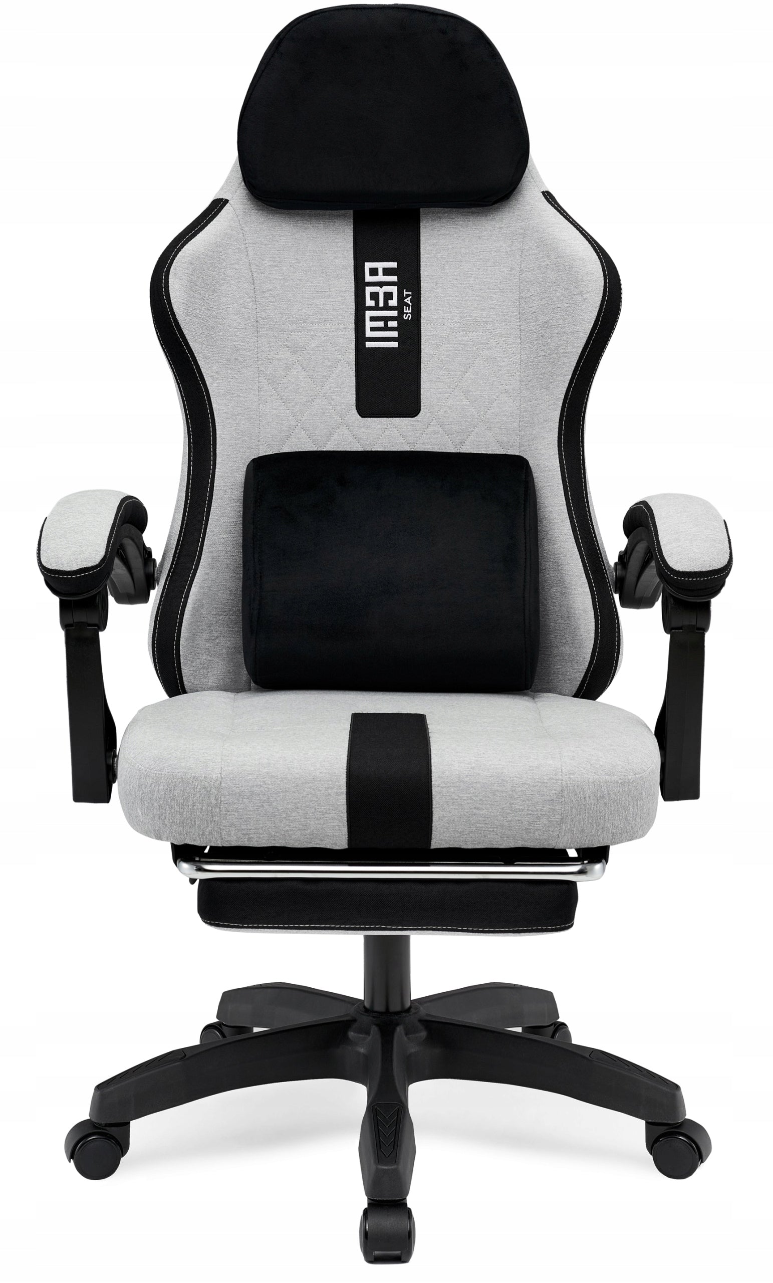 Comfortable Office Gaming Chair Swivel Grey Fabric Manufacturer code 002278