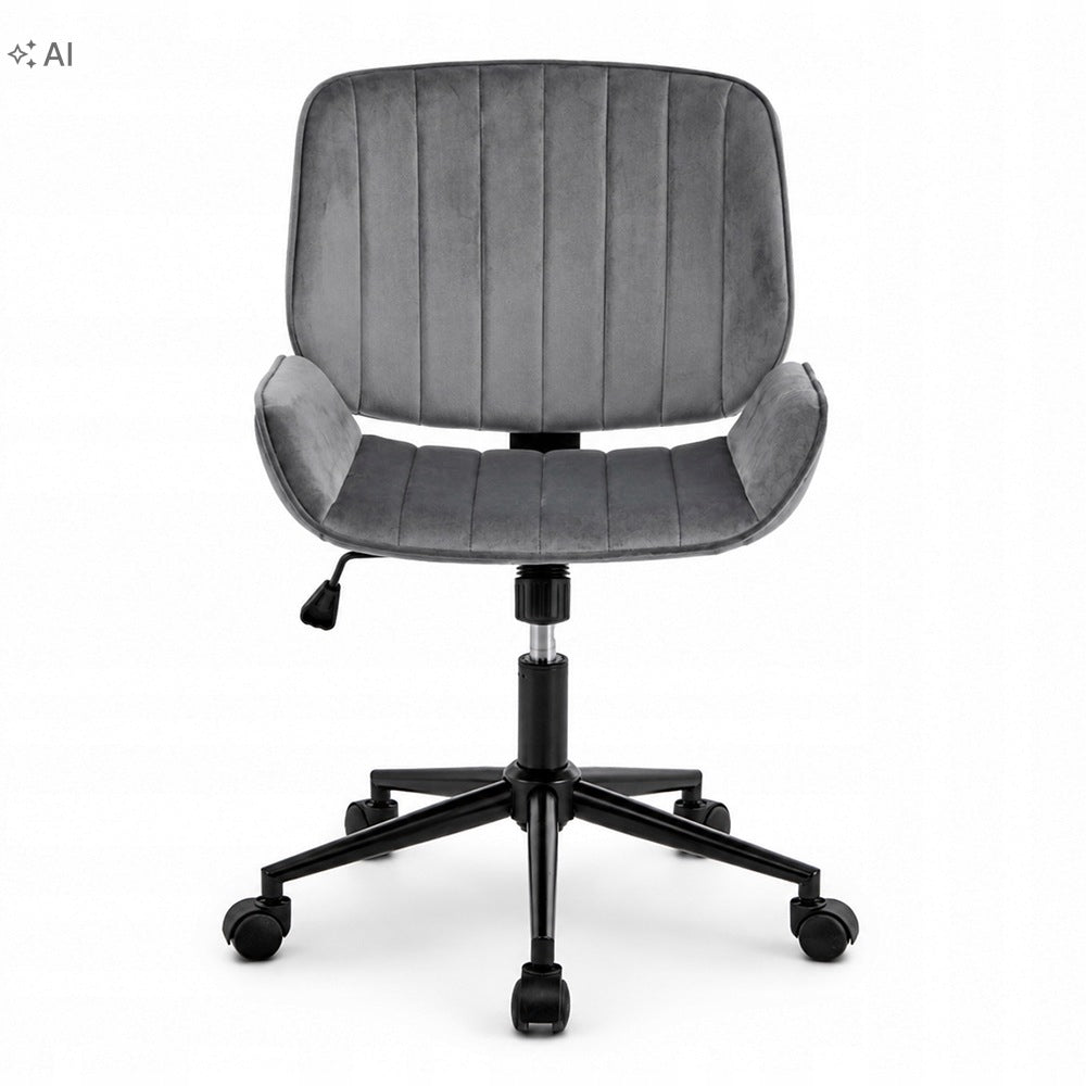 Comfortable Swivel Chair Velour TORES Grey For Beauty Cabinet Desk Manufacturer code TORES GREY