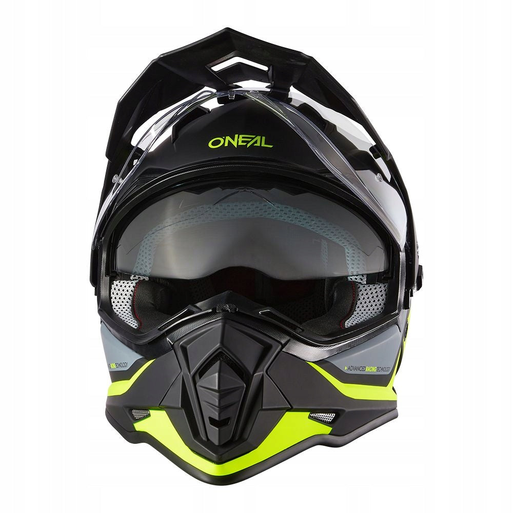 Comfortable black and yellow motorcycle helmet for ENDURO MOTO ATV O'neal Sierra R M Manufacturer's catalog number 0818-073