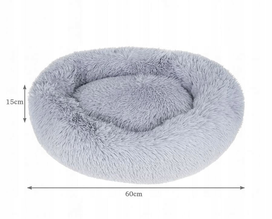 Comfortable dog and cat bed MILO 60 cm, fluffy, non-slip Packaging status original