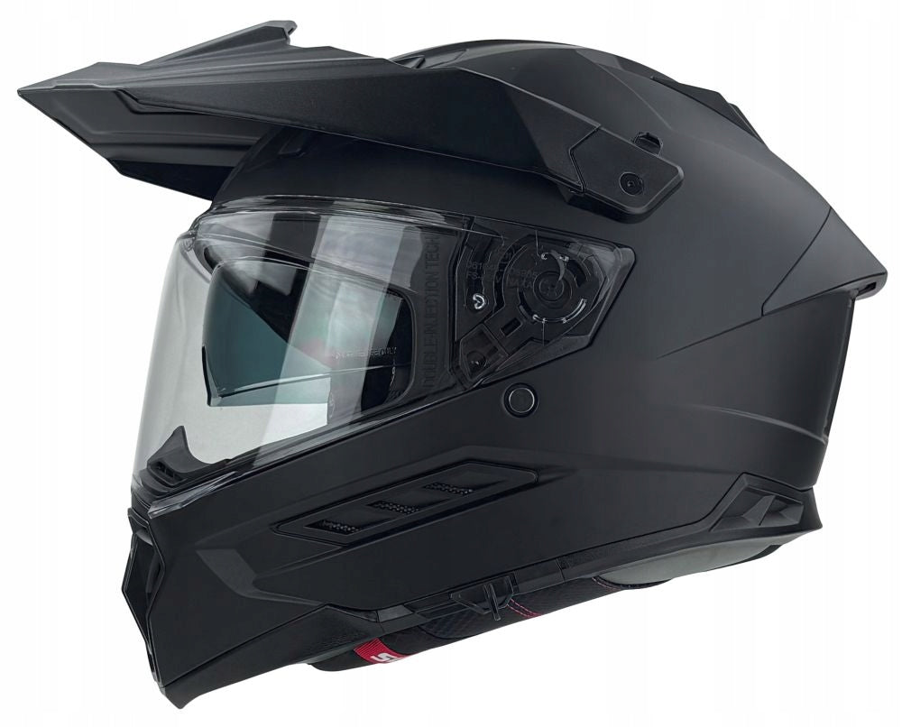 Comfortable helmet 3in1 NAXA C05-B matt black for MOTO CROSS ADV ROAD M 57-58cm
