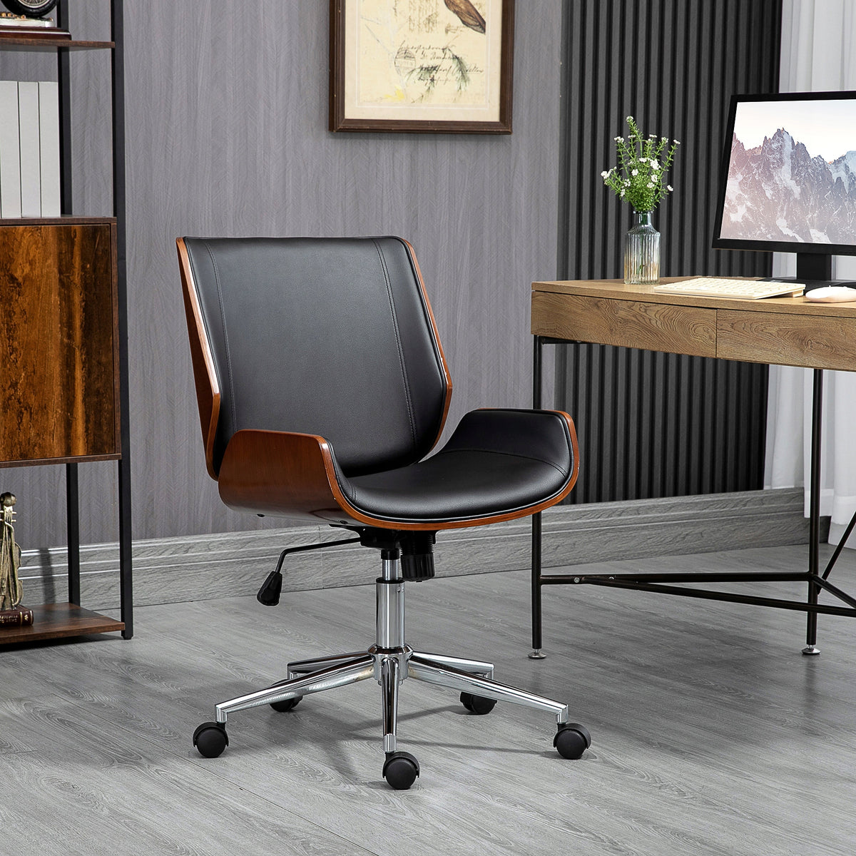Comfortable office chair with relaxing cushion and rocking function, black Brand Vinsetto