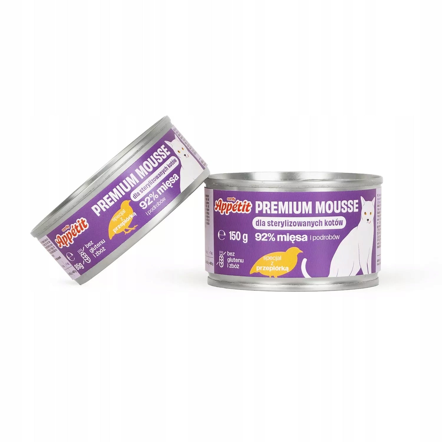 Comfy Appetit premium Mousse Sterilised Quail 85g wet cat food Manufacturer code 000000000000274548