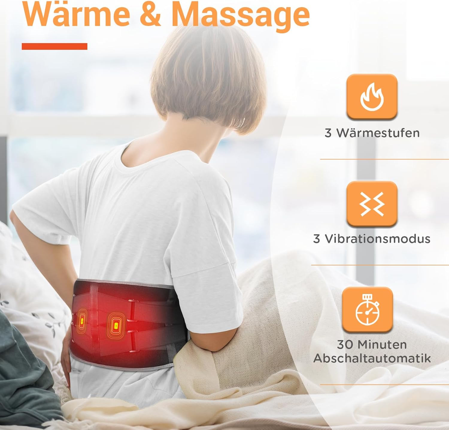 Comfytemp K9224 Vibration Warming Belt for Back Pain with Battery Manufacturer code 224