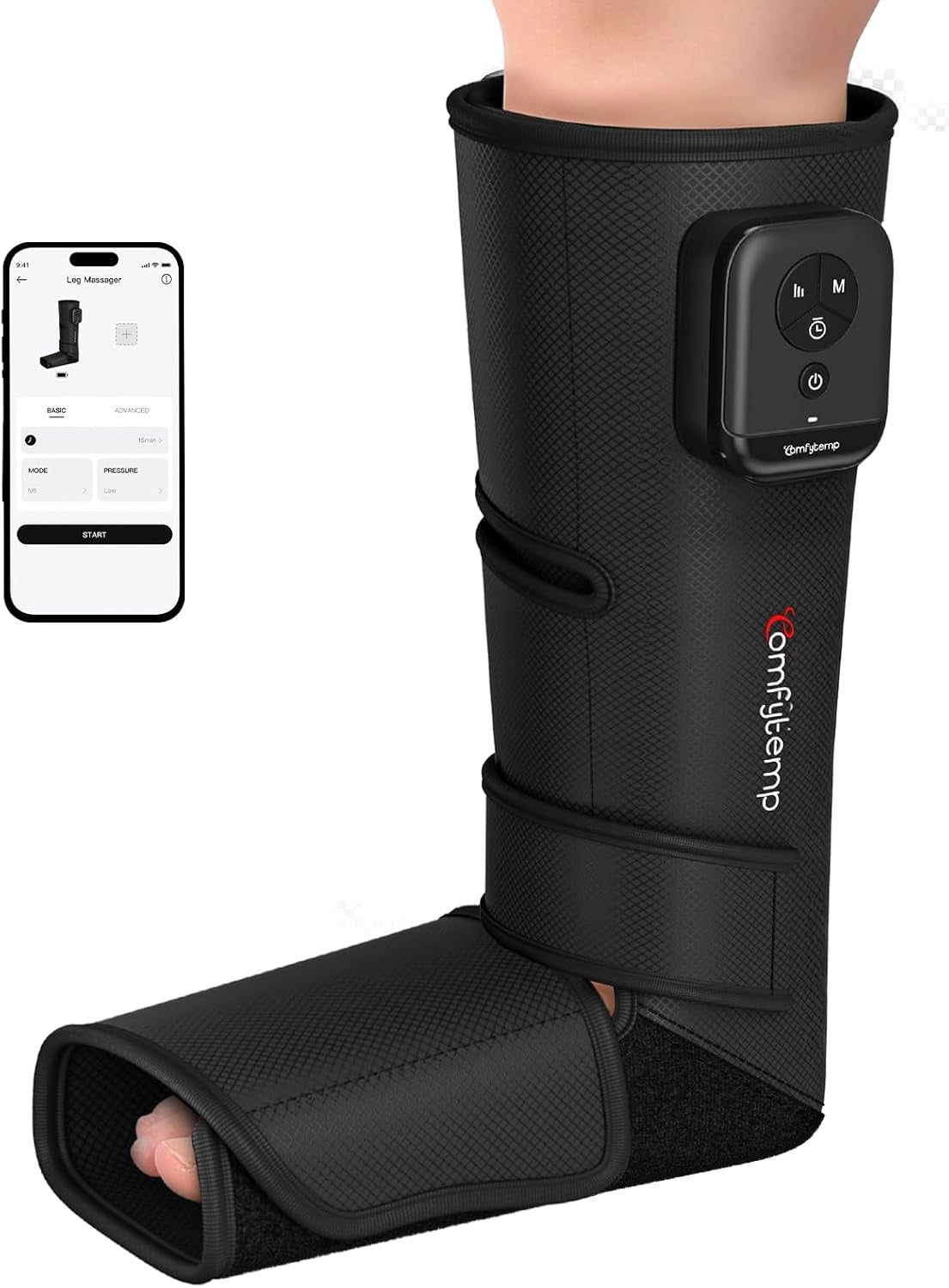 Comfytemp Wireless Calf Massager with Heat Function Portable 2500mAh Manufacturer code 546435874563456
