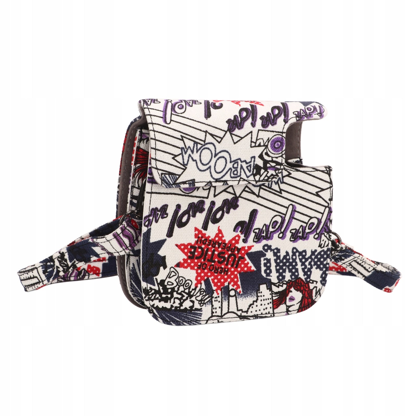 Comic Book Style Instant Camera Case PU Leather Bag for LG Brand no brand