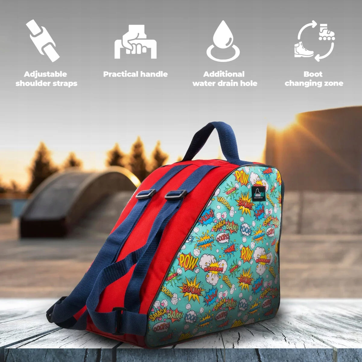 Comic Roller Skate/Ski Backpack Bag Brand no brand