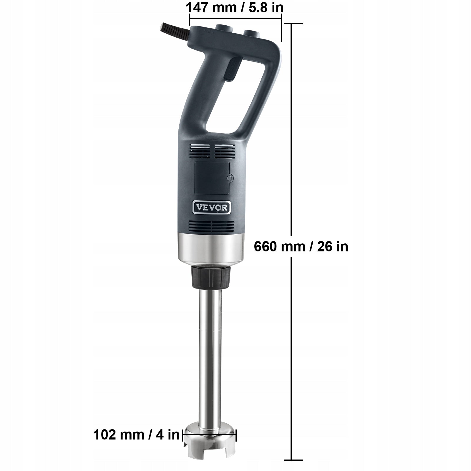 Commercial Immersion Blender Heavy Duty Hand Mixer 750W Variable Speed Brand Vevor