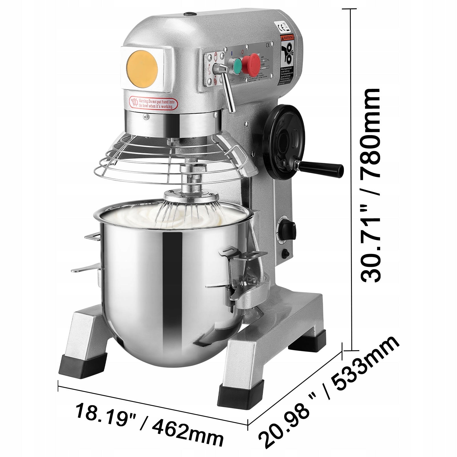Commercial Mixer Multifunction 1100W 18.7L Easy Disassembly And Cleaning Manufacturer code ZXSPJBJ20QT1FBO