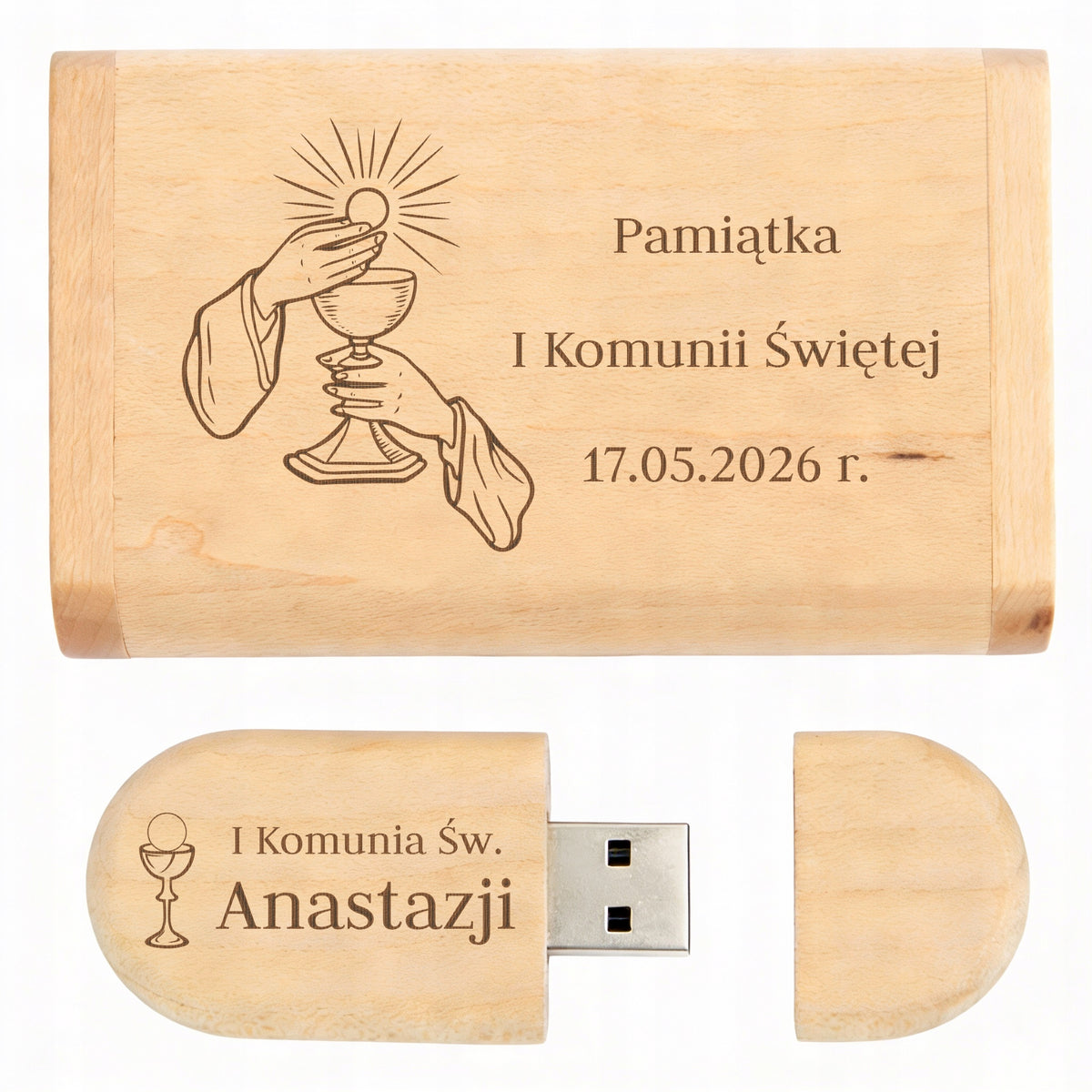 Communion Gift with Engraving Pendrive Personalized 16GB USB 2.0