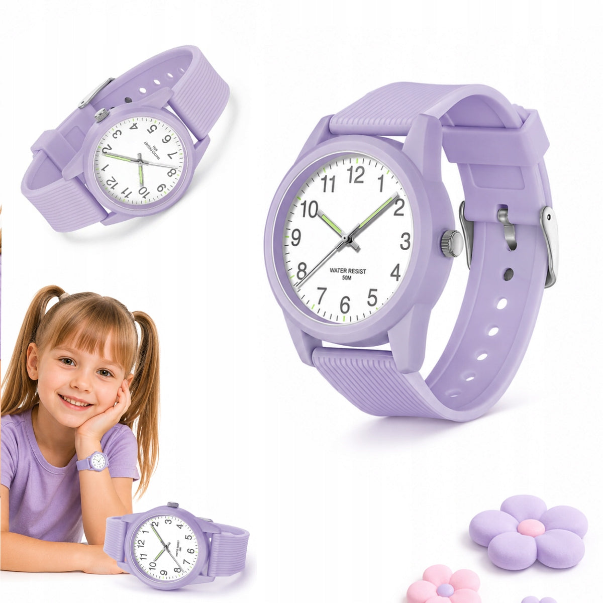 Communion gift for a girl – children’s watch with night light
