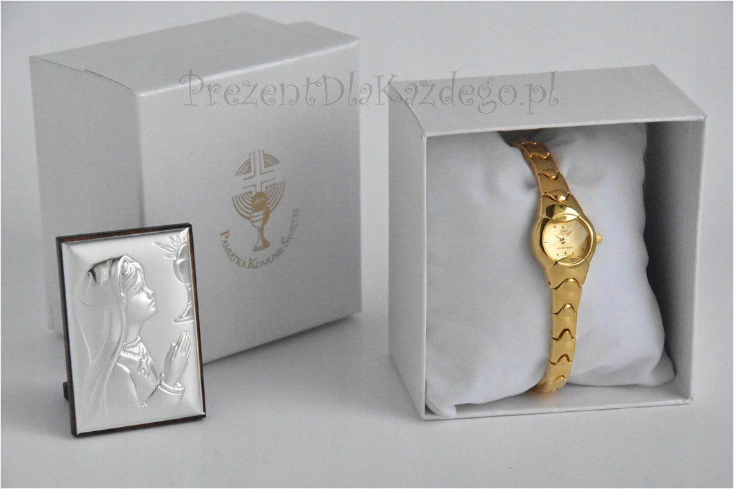 Communion watch for girls + Silver picture