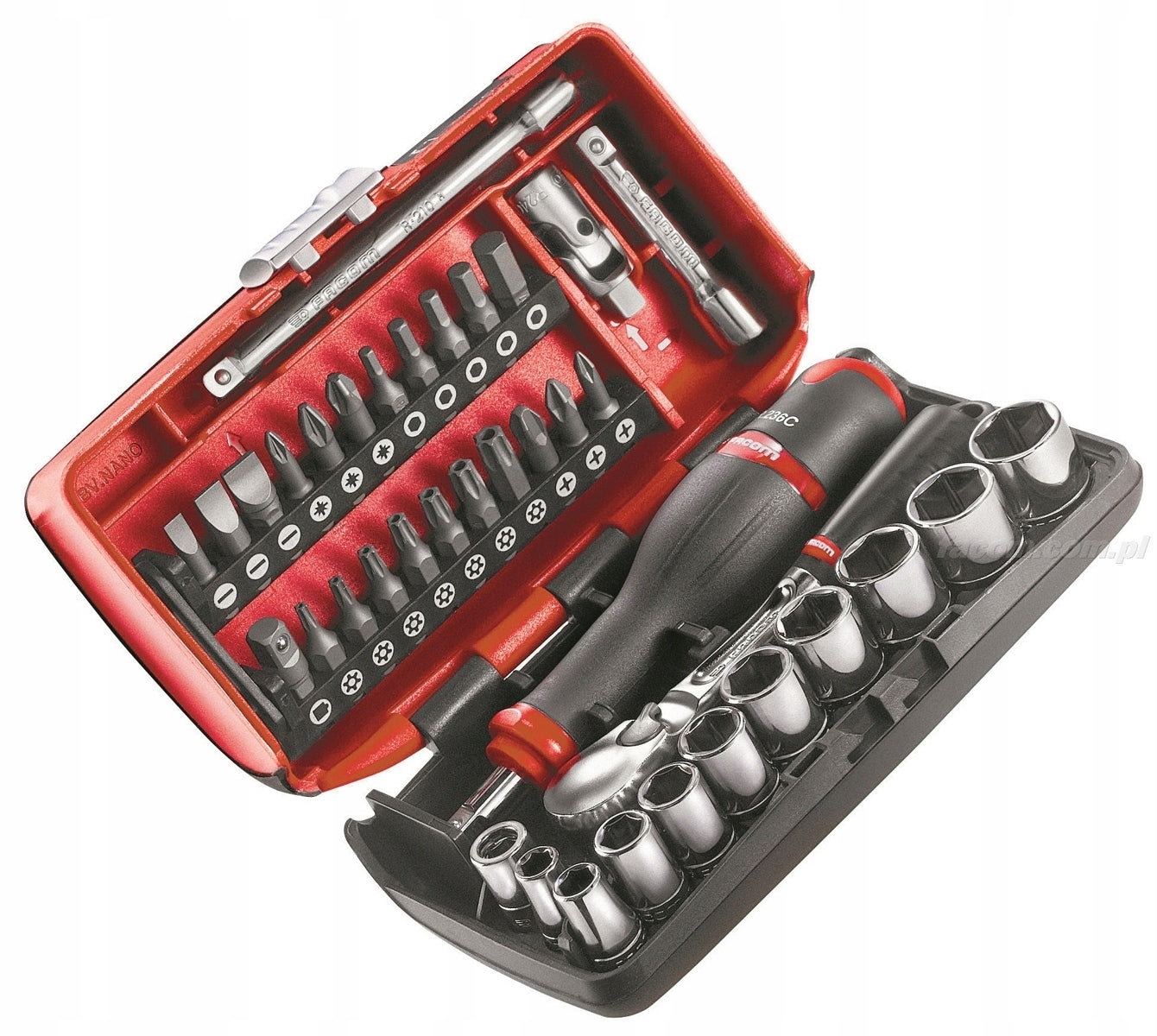 Compact 1/4 ratchet set FACOM RL.NANO1 Brand Facom