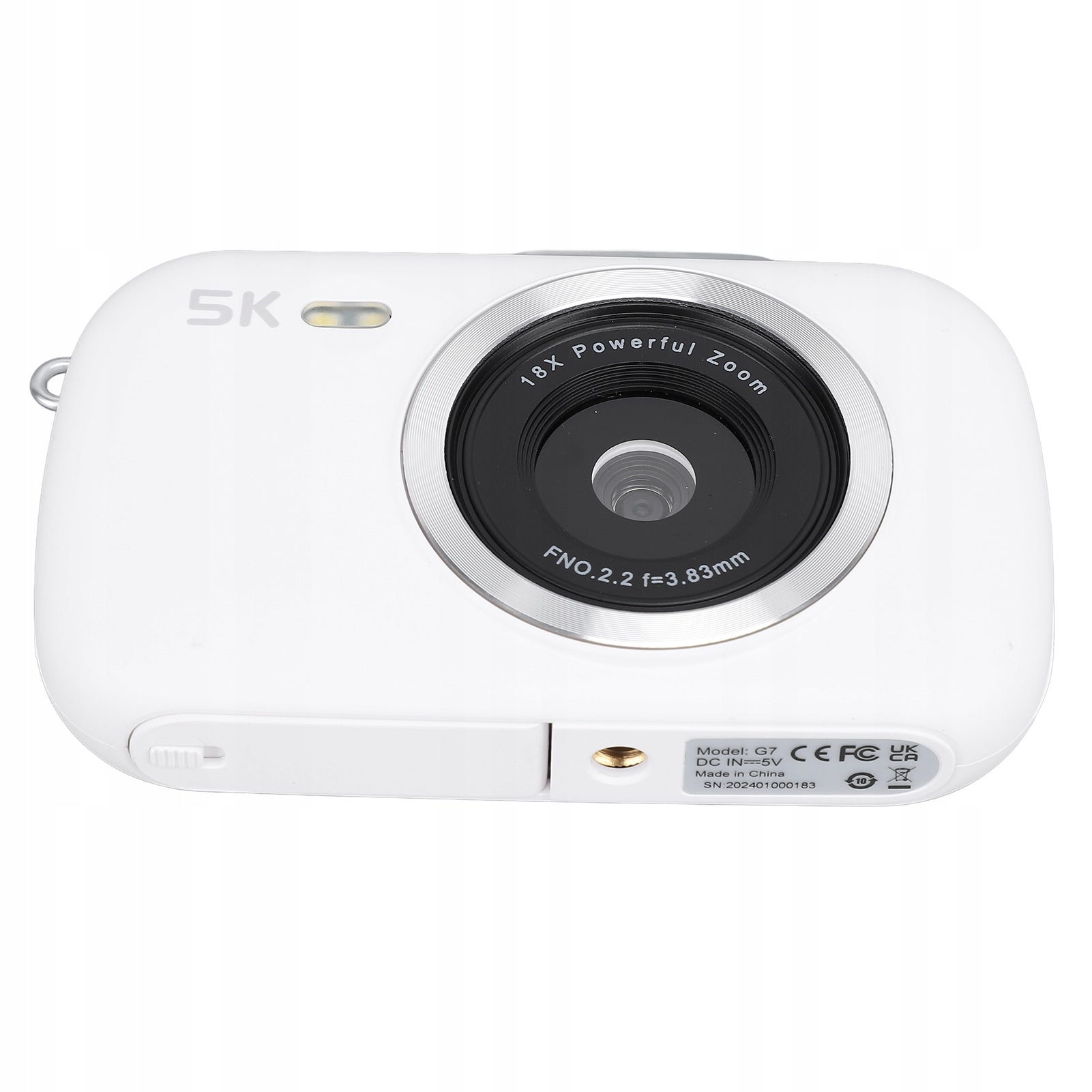 Compact Camera 5K Video 80MP Photo 18x Digital Zoom Camera 2,8 OA Model 1519VCSF