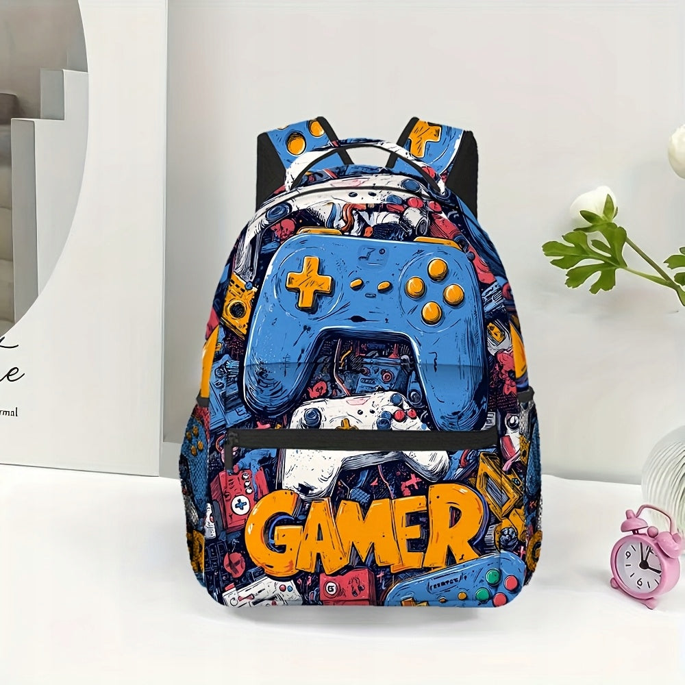 Compact Functional Backpack - Gamer's Paradise Design - For School & Work