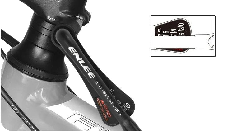 Compact Torque Wrench 3-10Nm for Bikes Multifunctional with Bits Model Enlee EL-10