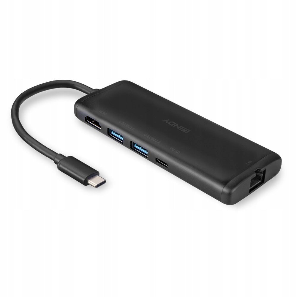 Compact USB-C Docking Station with 4K & Power Delivery 100W Support, Lindy Manufacturer Lindy