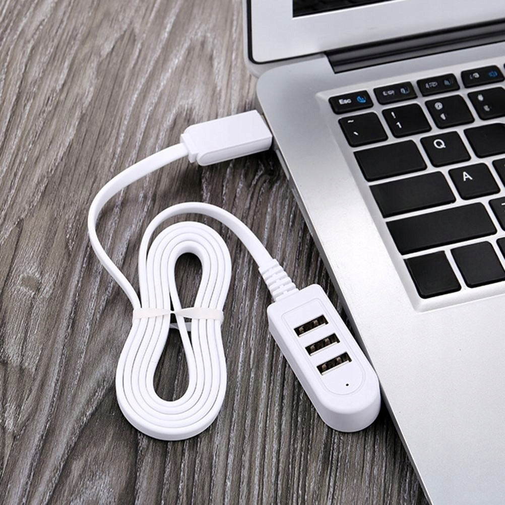 Compact White 3USB Hub with High-Speed Data Transfer Manufacturer no brand