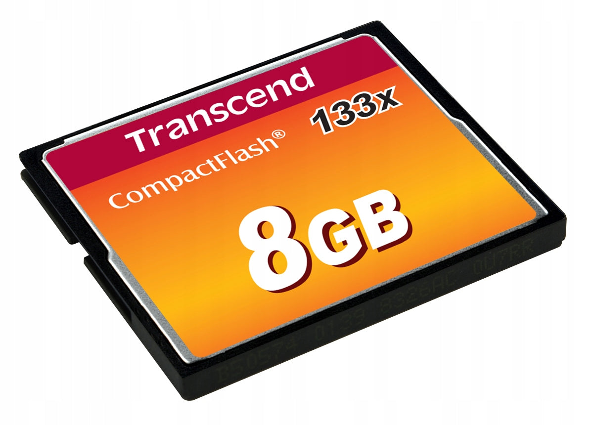 CompactFlash Transcend 133x 8 GB memory card Manufacturer Transcend