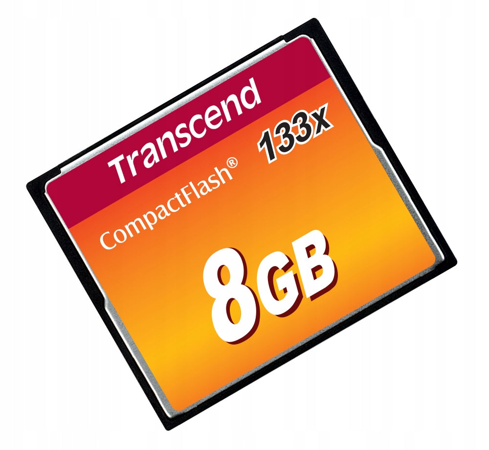 CompactFlash Transcend 133x 8 GB memory card Manufacturer code TS8GCF133